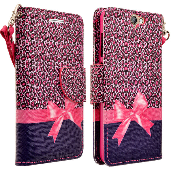 HTC One A9 leather wallet case - cheetah prints - www.coverlabusa.com