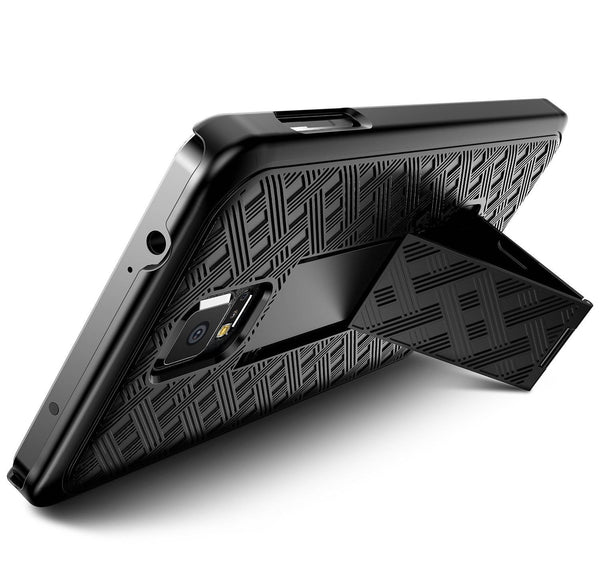 Galaxy Note Edge Case Holster Shell Combo - Black - www.coverlabusa.com