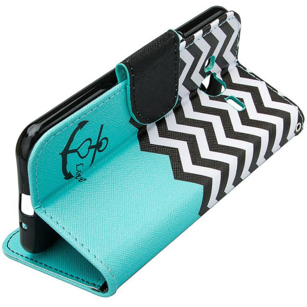 core prime wallet case, www.coverlabusa.com teal anchor 