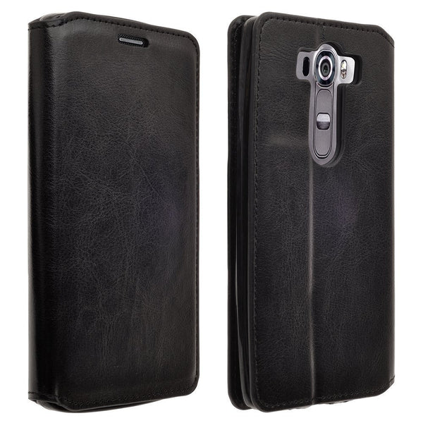 LG G Stylo Case, LG G Vista 2 Case Leather Wallet Case - Black - www.coverlabusa.com
