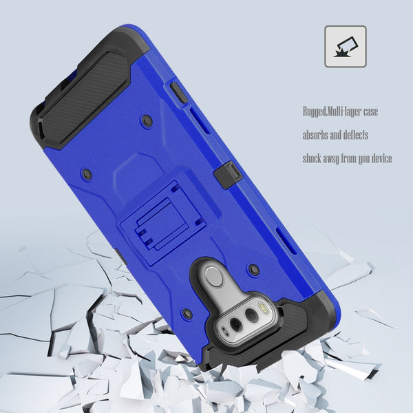 LG V20 Case, Hybrid Holster Triple Layer Protector Case [Kickstand] Belt Clip for LG V20 - Blue, www.coverlabusa.com