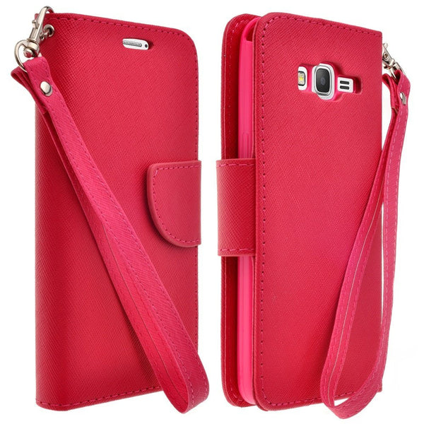 galaxy core prime wallet case - hot pink - www.coverlabusa.com