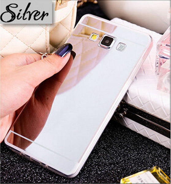 Copy of Galaxy J7 Case, Samsung Galaxy J7 Case Luxury Mirror Back Shock-Absorption TPU Bumper Anti-Scratch Bright Reflection Protective Case Cover for Galaxy J7 - Silver, www.coverlabusa.com