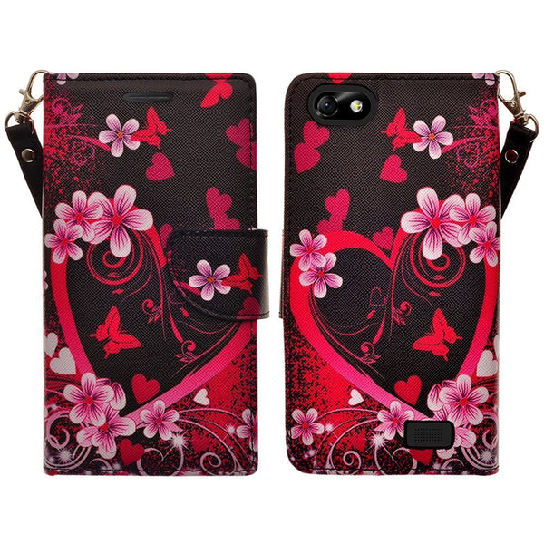 iphone 6 case, iphone 6 wallet case - heart lily - www.coverlabusa.com