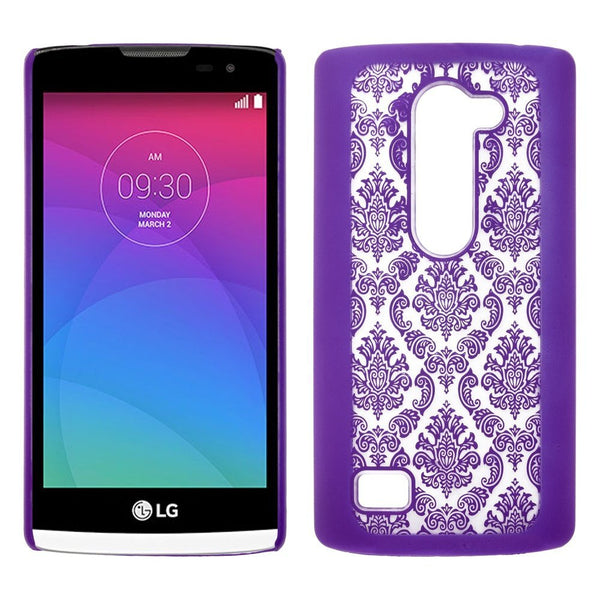 LG Leon LTE Case | Lg Tribute 2 Case | LG Power | LG Sunset | LG Destiny | LG Risio Damask Case Cover - Purple - www.coverlabusa.com 