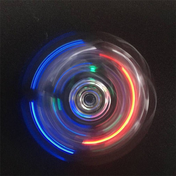 led fidget spinner - clear - www.coverlabusa.com