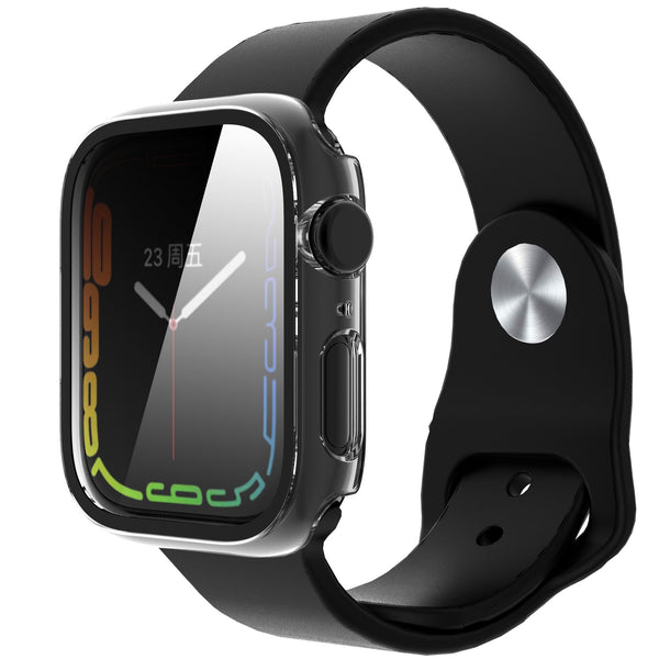 Apple Watch iWatch Series 7 Case With Tempered Glass Shockproof Full Cover - 41mm - Clear - www.coverlabusa.com