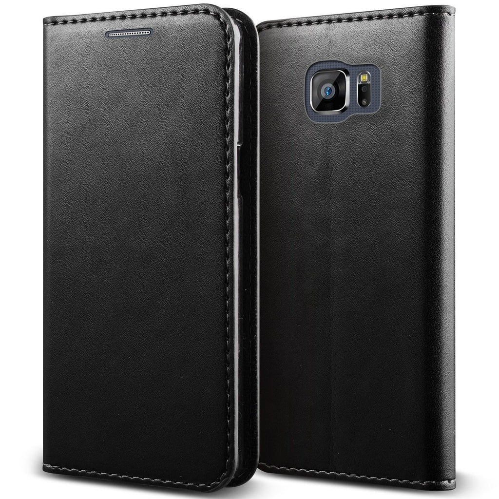 heerlijkheid bunker interieur Samsung Galaxy S6 Edge Plus Case, Genuine Leather Magnetic Fold[Kickst –  SPY Phone Cases and accessories