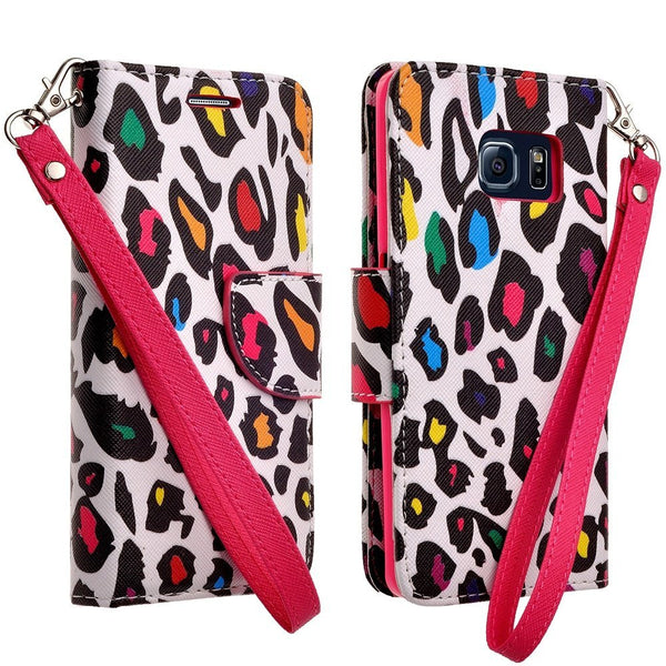 samsung galaxy S6 wallet case - Colored Spots - www.coverlabusa.com