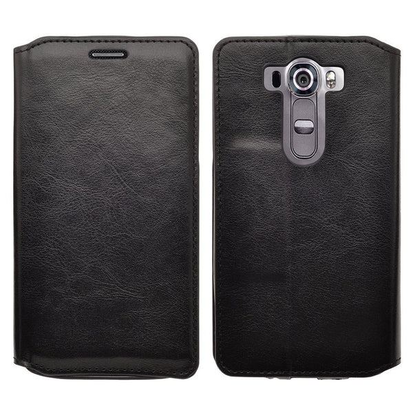 LG G Stylo Case, LG G Vista 2 Case Leather Wallet Case - Black - www.coverlabusa.com