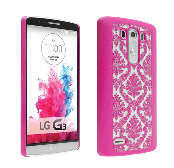 LG G3 Damask-Hot Pink- www.coverlabusa.com
