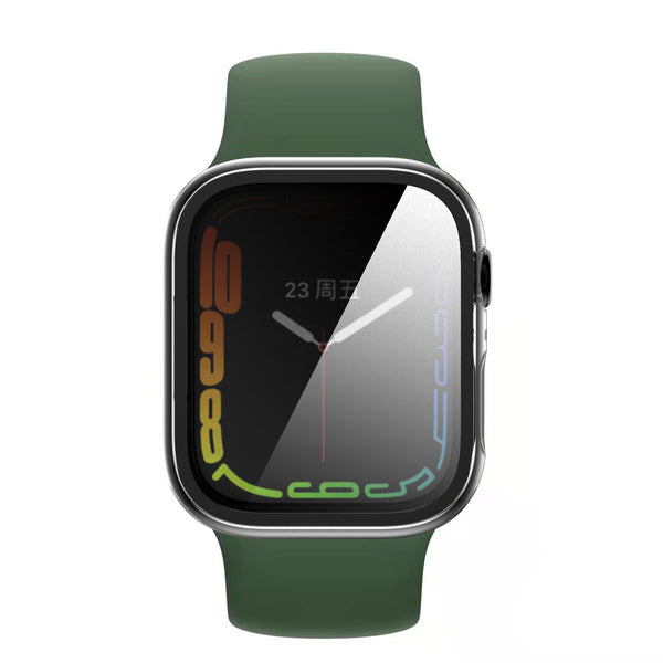 Apple Watch iWatch Series 7 Case With Tempered Glass Shockproof Full Cover - 41mm - Clear - www.coverlabusa.com