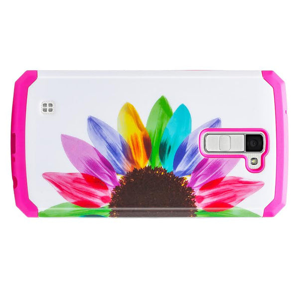 LG K10 / LG Premier LTE Case, Protective Hybrid, Sun Flower WWW.COVERLABUSA.COM