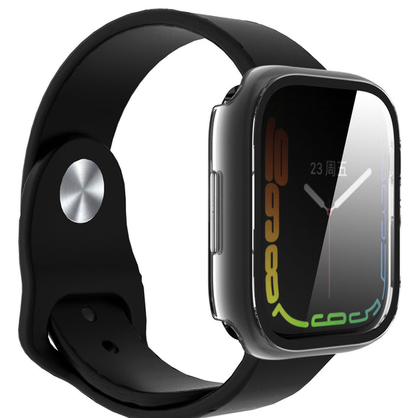 Apple Watch iWatch Series 7 Case With Tempered Glass Shockproof Full Cover - 41mm - Clear - www.coverlabusa.com