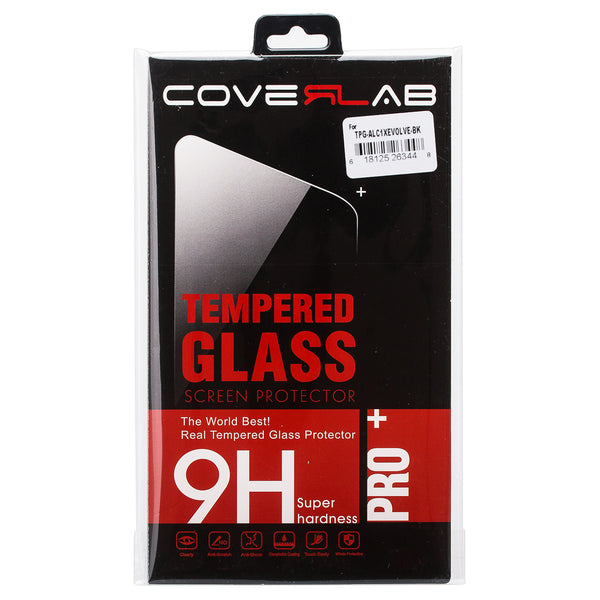 alcatel 1x evolve screen protector tempered glass - black - www.coverlabusa.com