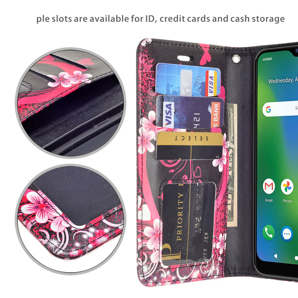 cricket influence wallet case - heart butterflies - www.coverlabusa.com