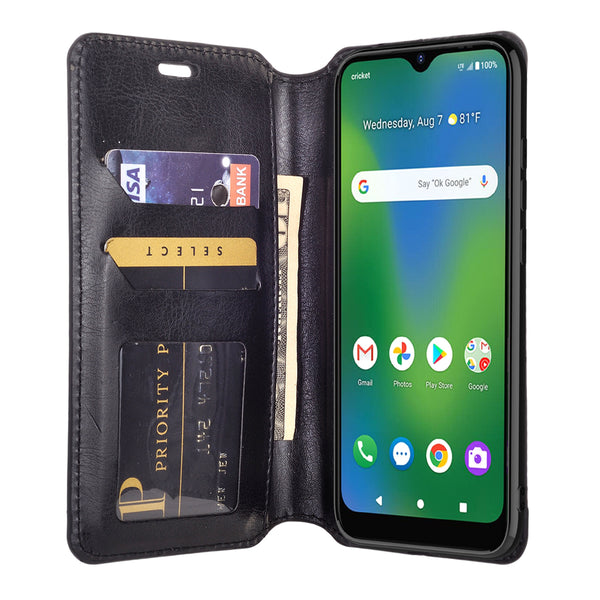 cricket influence wallet case - black - www.coverlabusa.com