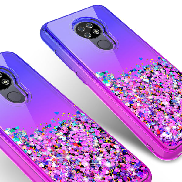 glitter phone case for cricket ovation - blue/purple gradient - www.coverlabusa.com