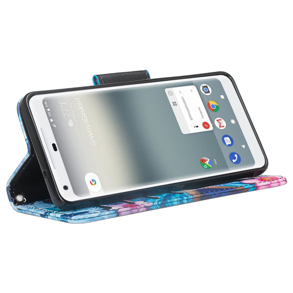 Google Pixel 2 Wallet Case - blue butterfly - www.coverlabusa.com