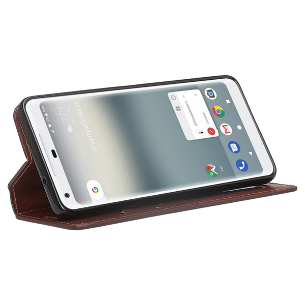 Google Pixel 2 XL Wallet Case - brown - www.coverlabusa.com