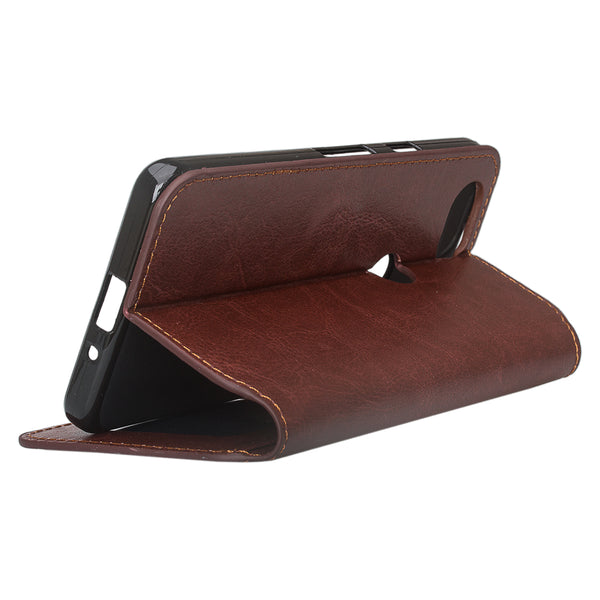 Google Pixel 2 XL Wallet Case - brown - www.coverlabusa.com