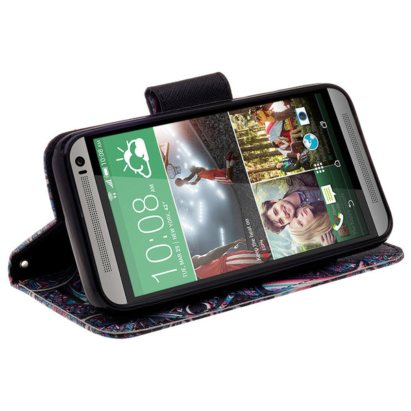 HTC One M9 wallet case - Tribal Elephant - www.coverlabusa.com