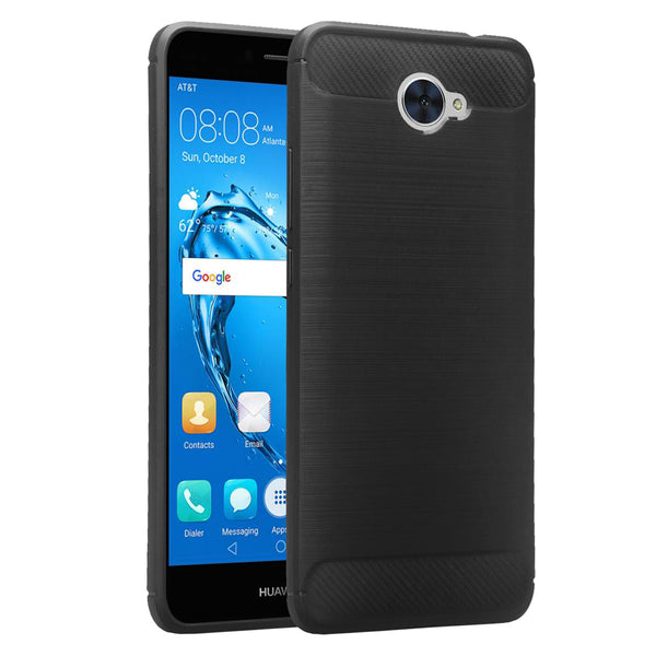 Huawei Ascend XT 2 Case, Slim [Shock Resistant] TPU Case Cover for Huawei Ascend XT 2 - Brush Black