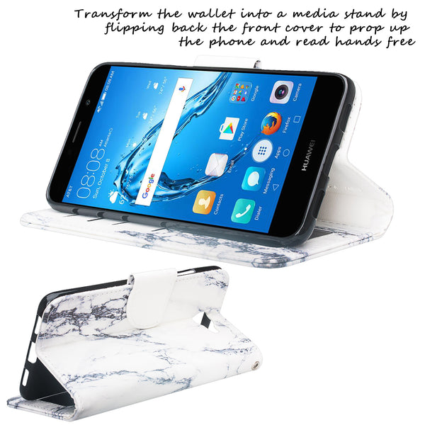 Huawei Ascend XT 2 Wallet Case - Marble - www.coverlabusa.com