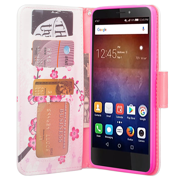 huawei ascend xt leather wallet case - cherry blossom - www.coverlabusa.com