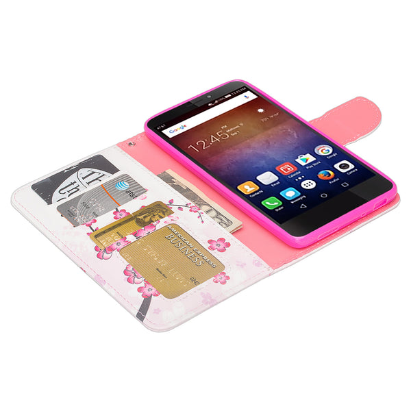 huawei ascend xt leather wallet case - cherry blossom - www.coverlabusa.com