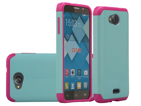 Kyocera Hydro Wave Case - teal/hot pink - www.coverlabusa.com