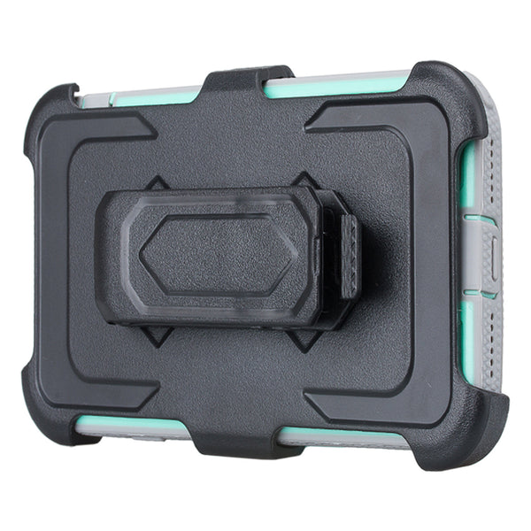 Apple iPhone 7 Plus Case | Heavy Duty 3-in-1 Defender Holster Shell Combo | Teal - www.coverlabusa.com