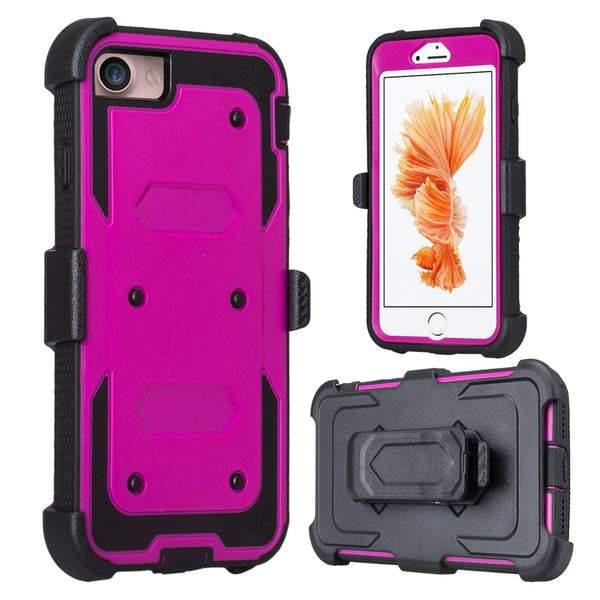 iPhone 8 case,iPhone 8 holster shell combo | heavy duty - purple - www.coverlabusa.com