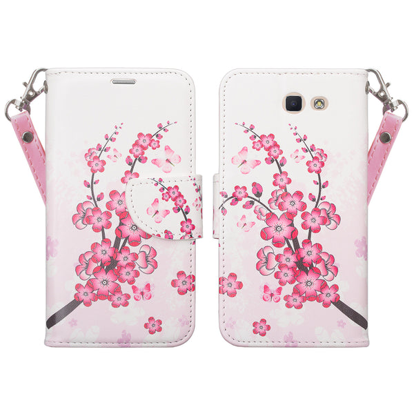 Samsung J7(2017), J7 Sky Pro, J7 V, J7 Perx Wallet Case - cherry blossom - www.coverlabusa.com