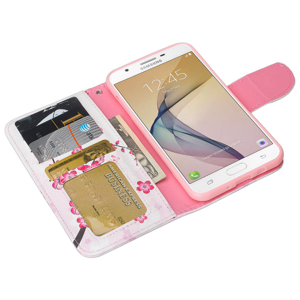 Samsung J7(2017), J7 Sky Pro, J7 V, J7 Perx Wallet Case - cherry blossom - www.coverlabusa.com