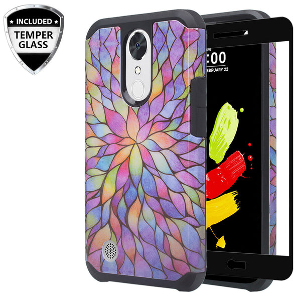 lg k20 V, K20 Plus hybrid case - rainbow flower - www.coverlabusa.com