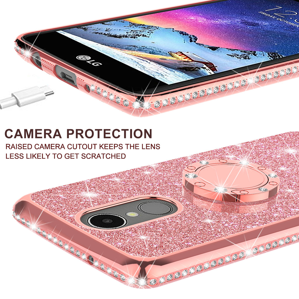 Gelijkmatig veronderstellen Onrecht LG Aristo, LG K8 (2017), LG Phoenix 3, LG K4 2017 Case, Glitter Cute P –  SPY Phone Cases and accessories