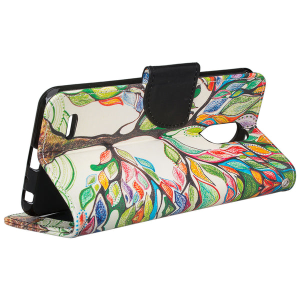 lg stylo 3 wallet case - vibrant tree - www.coverlabusa.com