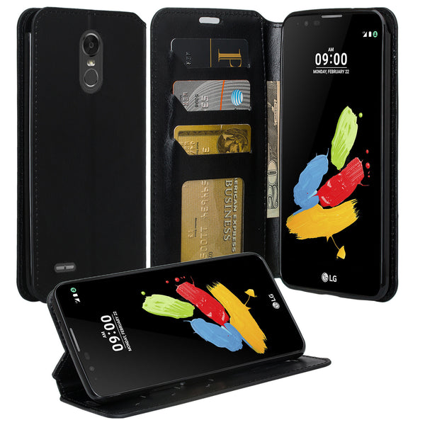 LG Stylo 3 Wallet Case - black - www.coverlabusa.com