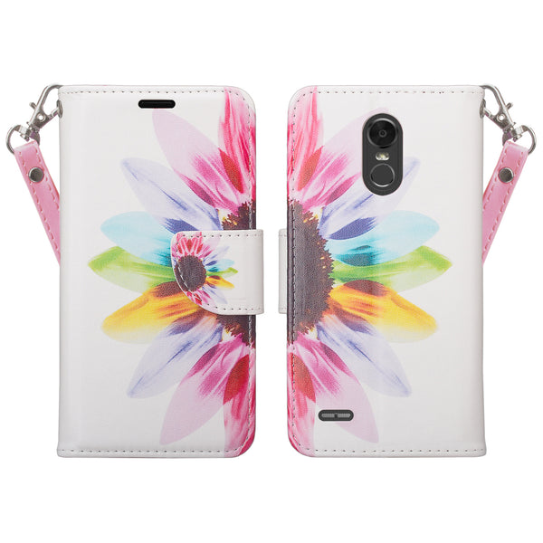 lg stylo 3 / stylus 3 plus leather wallet case - vivid sunflower - www.coverlabusa.com