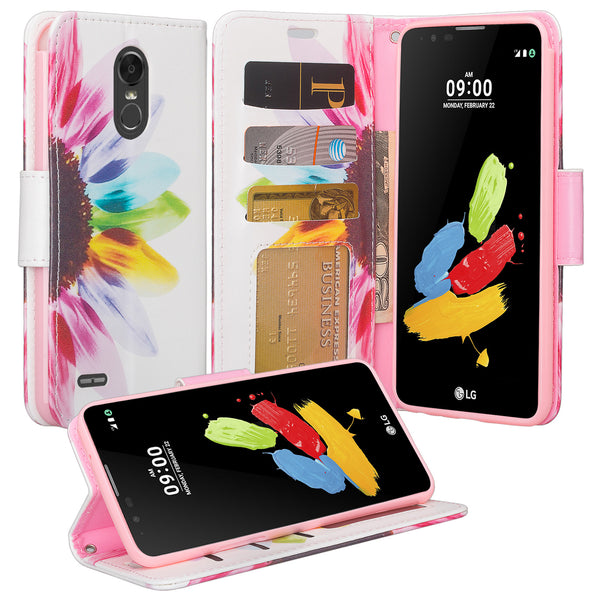 lg stylo 3 / stylus 3 plus leather wallet case - vivid sunflower - www.coverlabusa.com