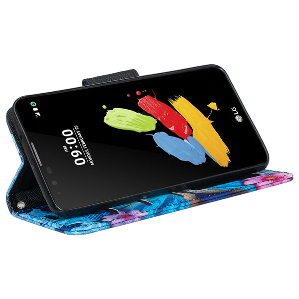 LG Stylo 3 Wallet Case - blue butterfly - www.coverlabusa.com