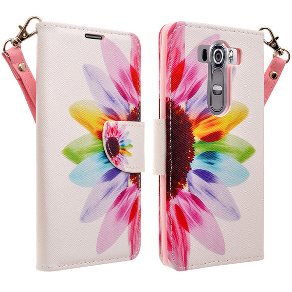 LG V10 leather wallet case - vivid sunflower - www.coverlabusa.com