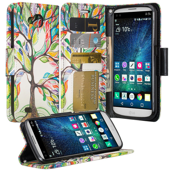 LG V9 Wallet Case - vibrant tree - www.coverlabusa.com