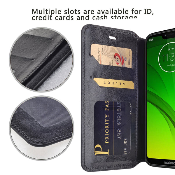 Motorola Moto G7 Power Wallet Case - black - www.coverlabusa.com