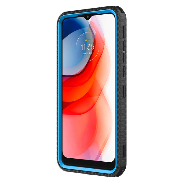 motorola moto g play 2021 heavy duty holster case - blue - www.coverlabusa.com