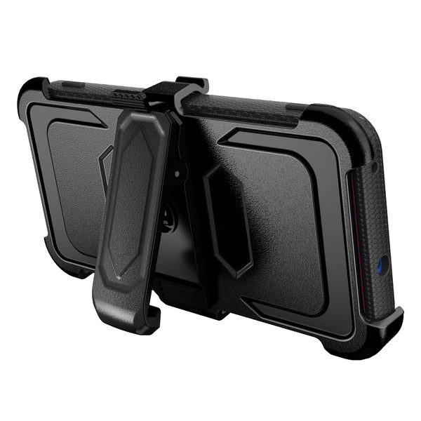 motorola moto g play 2021 heavy duty holster case - hot pink - www.coverlabusa.com
