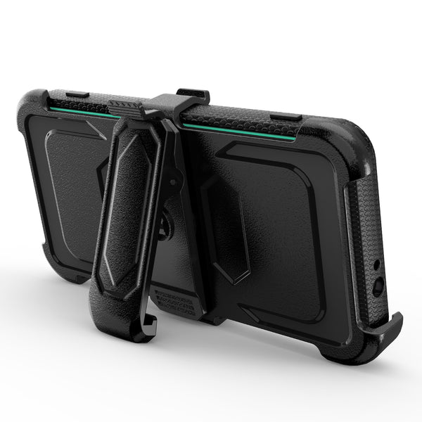 motorola moto g power 2021 heavy duty holster case - teal - www.coverlabusa.com