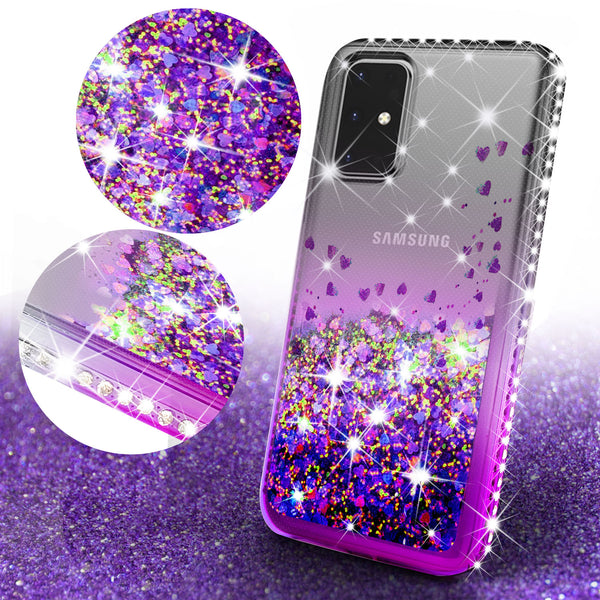 clear liquid phone case for samsung galaxy s20 - purple - www.coverlabusa.com