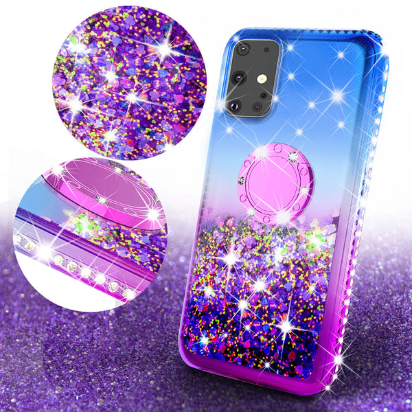 glitter phone case for samsung galaxy s20 - blue/purple gradient - www.coverlabusa.com